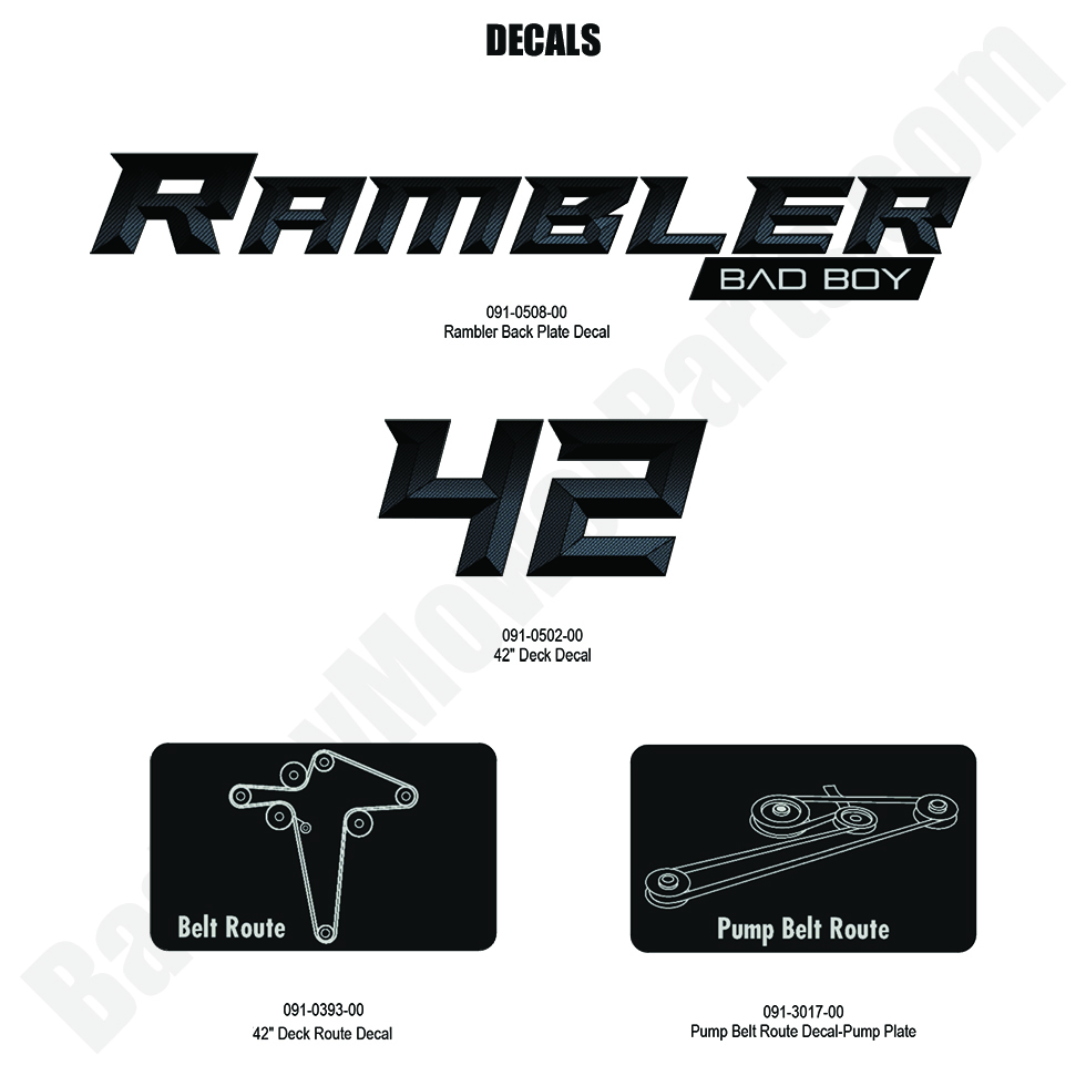 2024 MZ Rambler Decals - 2